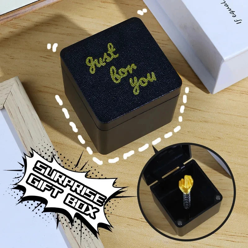 Funny Pop-Up Middle Finger Prank Box