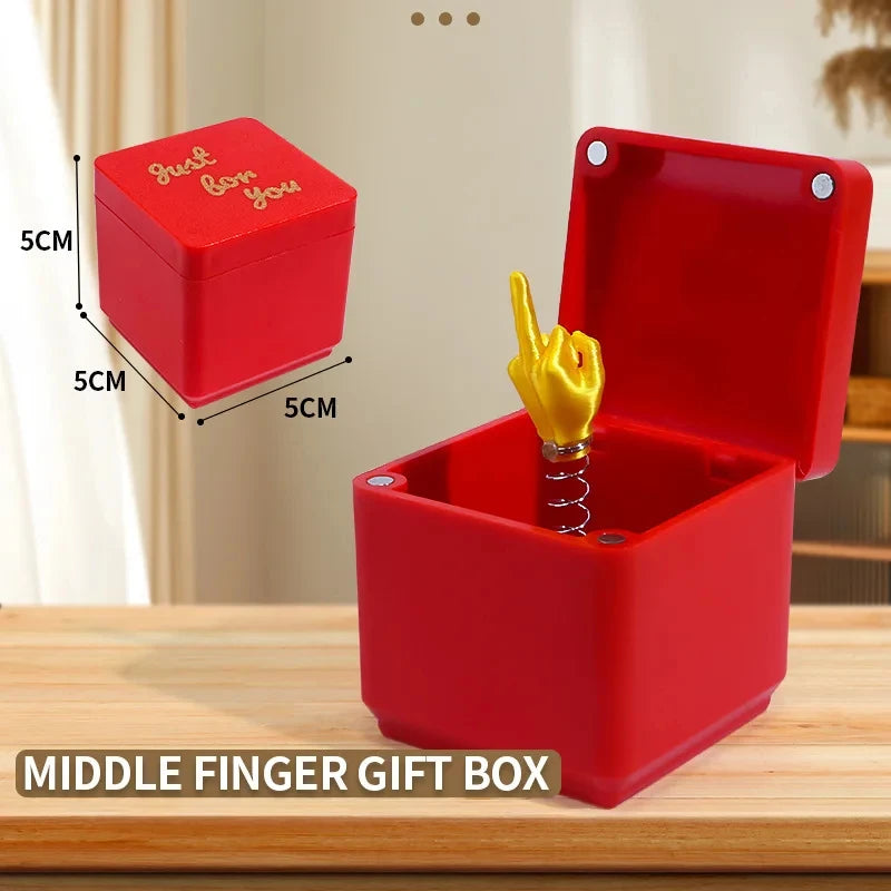 Funny Pop-Up Middle Finger Prank Box