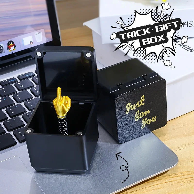 Funny Pop-Up Middle Finger Prank Box